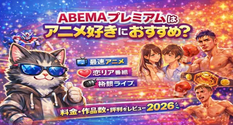 【2026年最新版】ABEMAプレミアムはアニメ・恋リア好きにおすすめ？料金・作品数・口コミ・評判を徹底解説